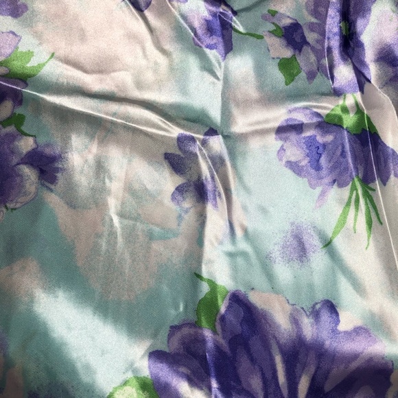 Jones New York Nightgown Floral Satin Midi Romantic Slip Dress size S - Picture 5 of 7